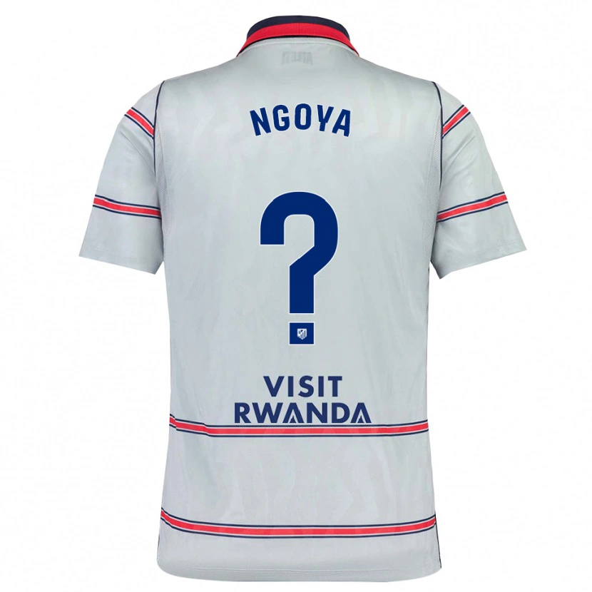 Danxen Dámské Joël Ngoya #0 Šedá Červená Tmavě Modrá Třetí Hráčské Dresy 2026/27 Dres