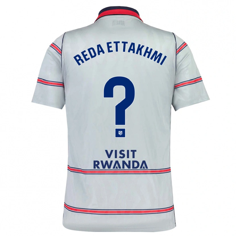 Danxen Dámské Mohamed Reda Ettakhmi #0 Šedá Červená Tmavě Modrá Třetí Hráčské Dresy 2026/27 Dres