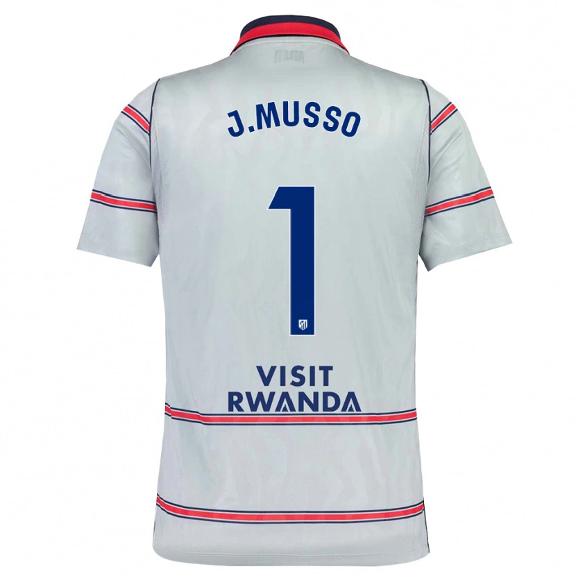 Danxen Dámské Juan Musso #1 Šedá Červená Tmavě Modrá Třetí Hráčské Dresy 2026/27 Dres