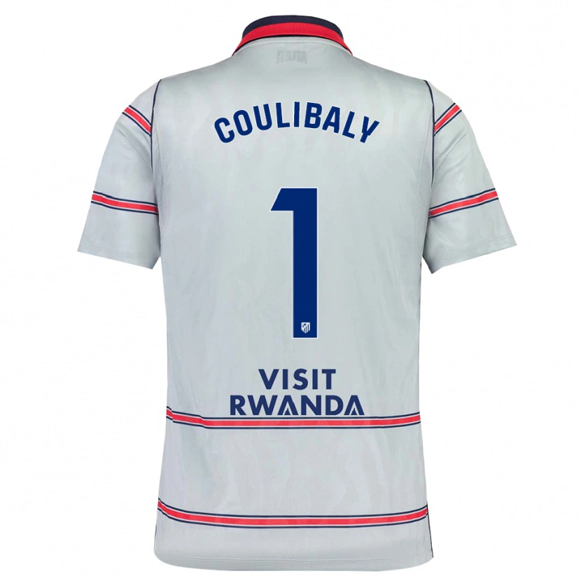 Danxen Dámské Izan Coulibaly #1 Šedá Červená Tmavě Modrá Třetí Hráčské Dresy 2026/27 Dres