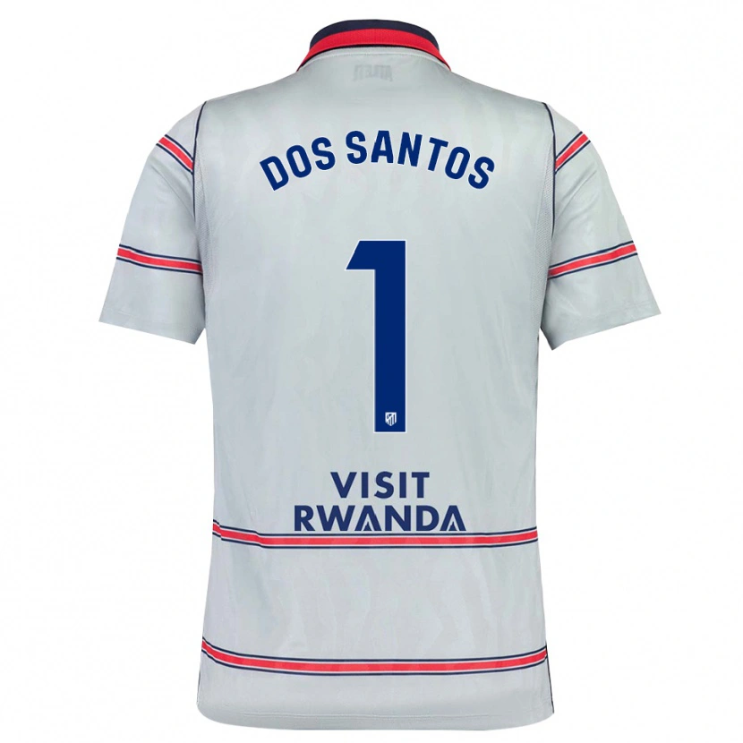 Danxen Dámské Alex Dos Santos #1 Šedá Červená Tmavě Modrá Třetí Hráčské Dresy 2026/27 Dres