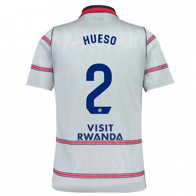 Danxen Dámské Romeo Hueso #2 Šedá Červená Tmavě Modrá Třetí Hráčské Dresy 2026/27 Dres