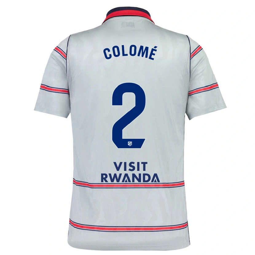 Danxen Dámské Jan Colomé #2 Šedá Červená Tmavě Modrá Třetí Hráčské Dresy 2026/27 Dres