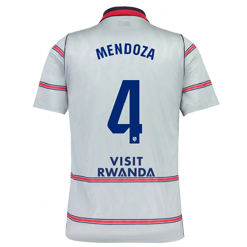 Danxen Dámské Rodrigo Mendoza #4 Šedá Červená Tmavě Modrá Třetí Hráčské Dresy 2026/27 Dres