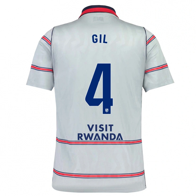 Danxen Dámské Miguel Gil #4 Šedá Červená Tmavě Modrá Třetí Hráčské Dresy 2026/27 Dres