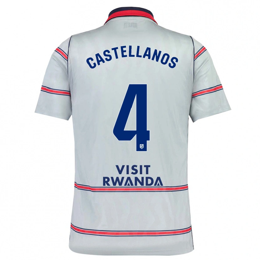 Danxen Dámské Iván Castellanos #4 Šedá Červená Tmavě Modrá Třetí Hráčské Dresy 2026/27 Dres