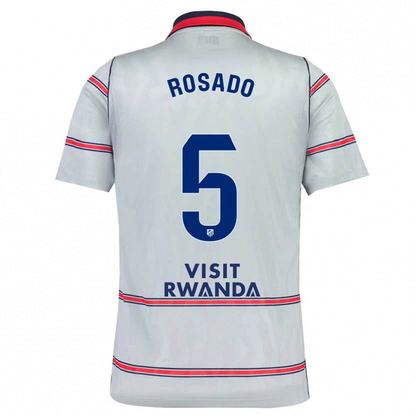 Danxen Dámské Diego Rosado #5 Šedá Červená Tmavě Modrá Třetí Hráčské Dresy 2026/27 Dres