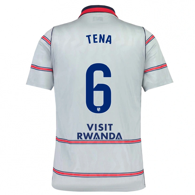 Danxen Dámské Javi Tena #6 Šedá Červená Tmavě Modrá Třetí Hráčské Dresy 2026/27 Dres