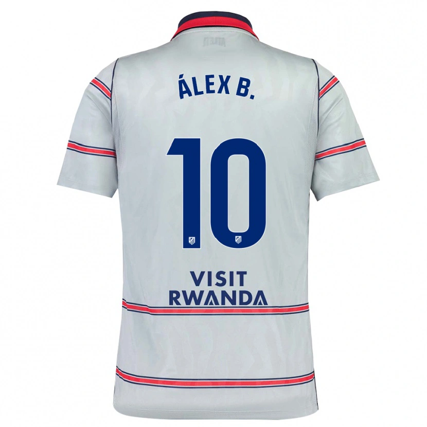Danxen Dámské Álex Baena #10 Šedá Červená Tmavě Modrá Třetí Hráčské Dresy 2026/27 Dres