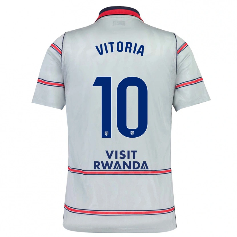 Danxen Dámské Ana Vitória #10 Šedá Červená Tmavě Modrá Třetí Hráčské Dresy 2026/27 Dres