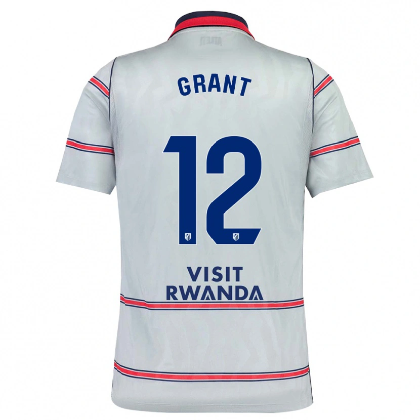 Danxen Dámské Cristian Grant #12 Šedá Červená Tmavě Modrá Třetí Hráčské Dresy 2026/27 Dres