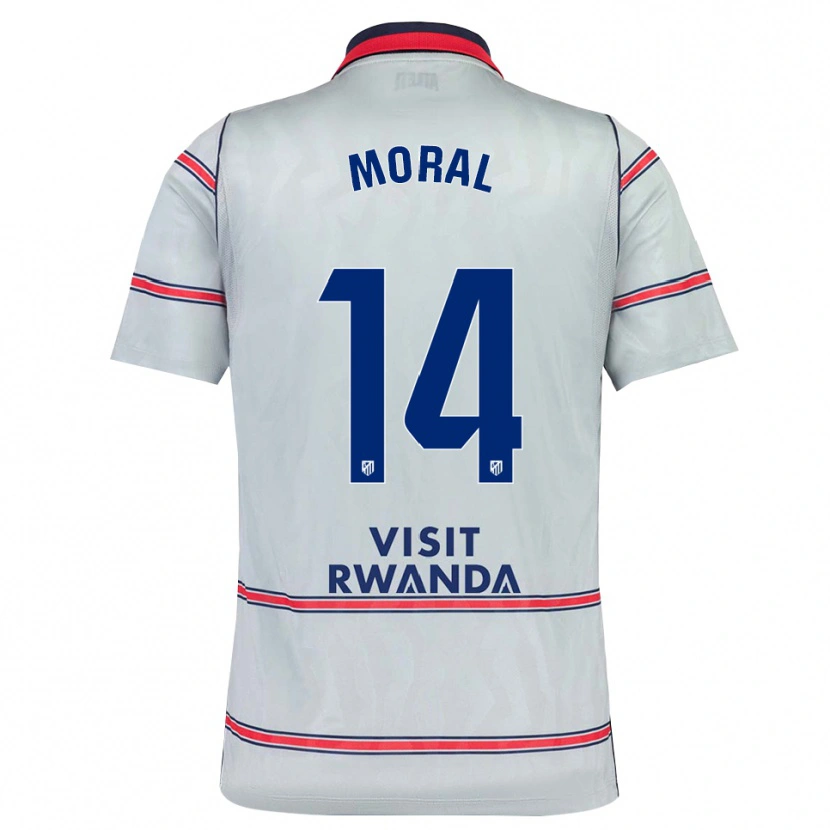 Danxen Dámské Lucía Moral #14 Šedá Červená Tmavě Modrá Třetí Hráčské Dresy 2026/27 Dres