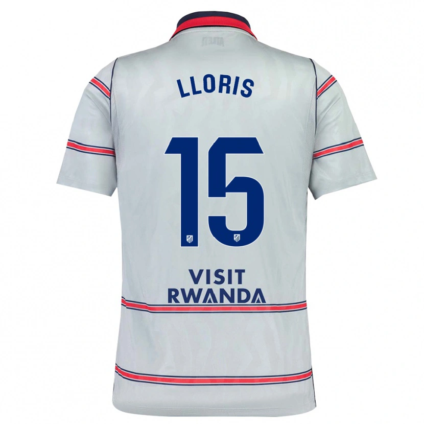 Danxen Dámské Silvia Lloris #15 Šedá Červená Tmavě Modrá Třetí Hráčské Dresy 2026/27 Dres