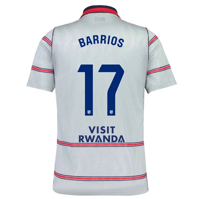 Danxen Dámské Jesus Barrios #17 Šedá Červená Tmavě Modrá Třetí Hráčské Dresy 2026/27 Dres