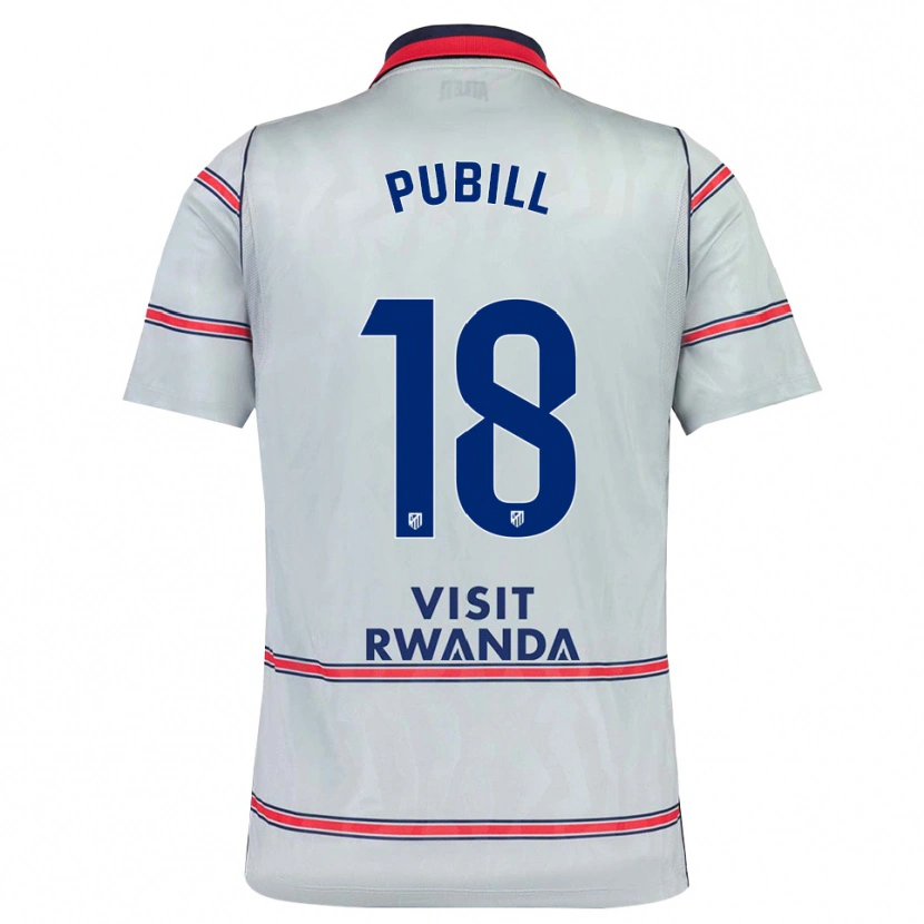 Danxen Dámské Marc Pubill #18 Šedá Červená Tmavě Modrá Třetí Hráčské Dresy 2026/27 Dres
