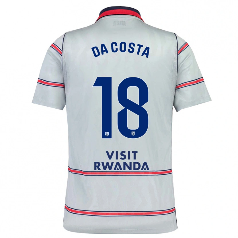Danxen Dámské Mario Da Costa #18 Šedá Červená Tmavě Modrá Třetí Hráčské Dresy 2026/27 Dres