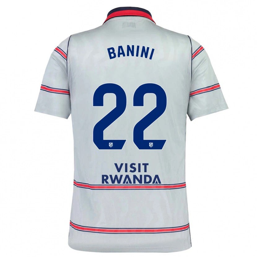 Danxen Dámské Estefania Banini #22 Šedá Červená Tmavě Modrá Třetí Hráčské Dresy 2026/27 Dres