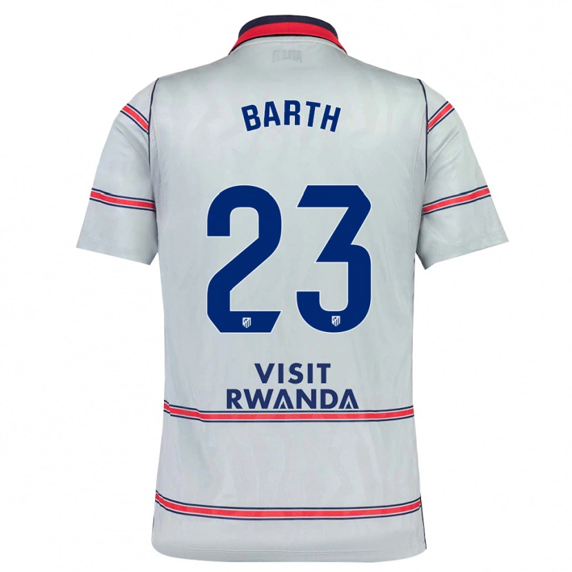 Danxen Dámské Merle Barth #23 Šedá Červená Tmavě Modrá Třetí Hráčské Dresy 2026/27 Dres