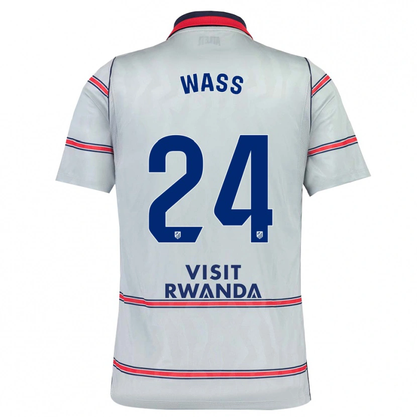 Danxen Dámské Daniel Wass #24 Šedá Červená Tmavě Modrá Třetí Hráčské Dresy 2026/27 Dres