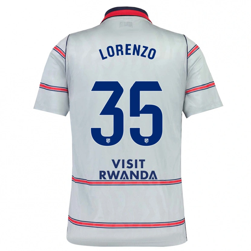 Danxen Dámské Diego Lorenzo #35 Šedá Červená Tmavě Modrá Třetí Hráčské Dresy 2026/27 Dres