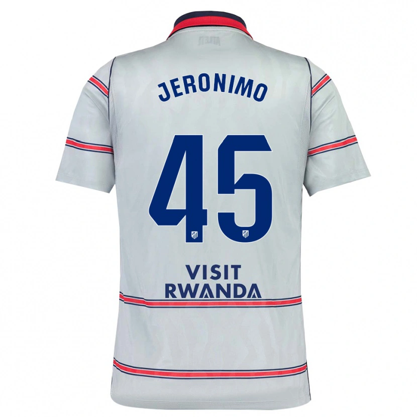 Danxen Dámské Isaiah Jeronimo #45 Šedá Červená Tmavě Modrá Třetí Hráčské Dresy 2026/27 Dres