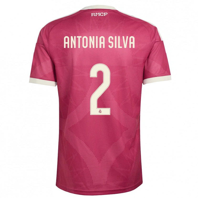 Danxen Dámské Antônia Silva #2 Světle Fialově Červená Bílá Třetí Hráčské Dresy 2026/27 Dres