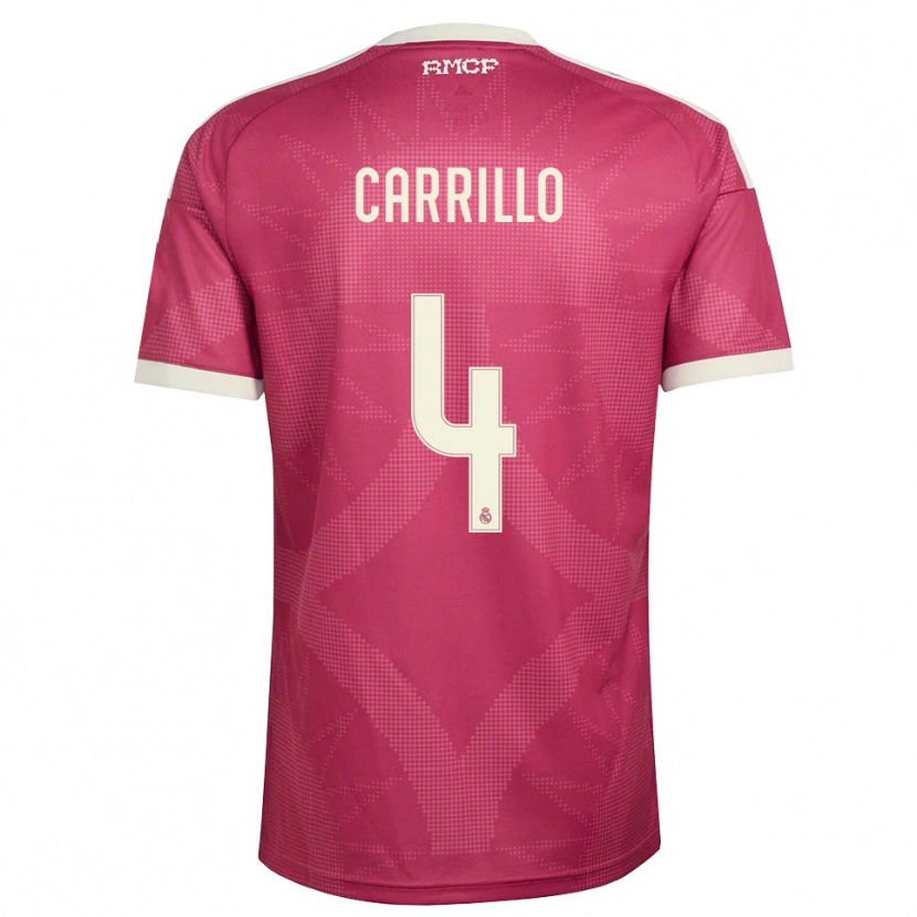 Danxen Dámské Alvaro Carrillo #4 Světle Fialově Červená Bílá Třetí Hráčské Dresy 2026/27 Dres