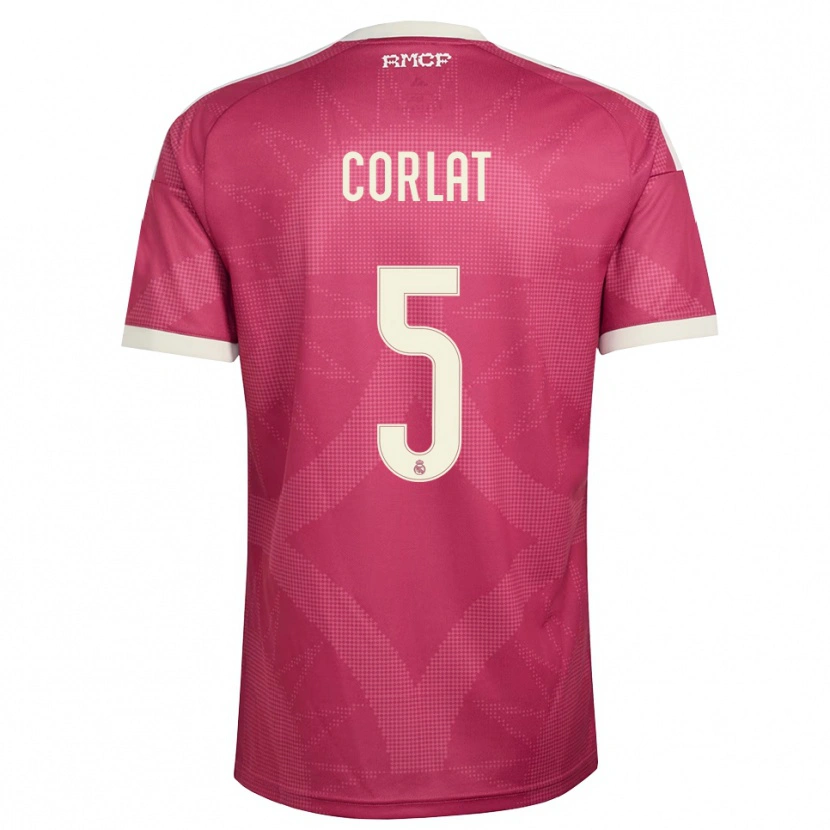 Danxen Dámské Edu Corlat #5 Světle Fialově Červená Bílá Třetí Hráčské Dresy 2026/27 Dres