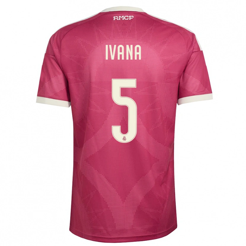 Danxen Dámské Ivana Andres #5 Světle Fialově Červená Bílá Třetí Hráčské Dresy 2026/27 Dres