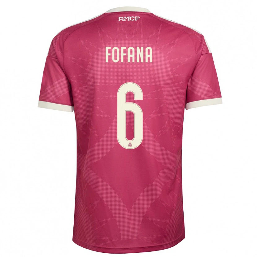 Danxen Dámské Cherif Fofana #6 Světle Fialově Červená Bílá Třetí Hráčské Dresy 2026/27 Dres