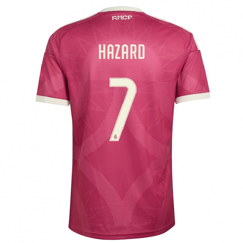 Danxen Dámské Eden Hazard #7 Světle Fialově Červená Bílá Třetí Hráčské Dresy 2026/27 Dres