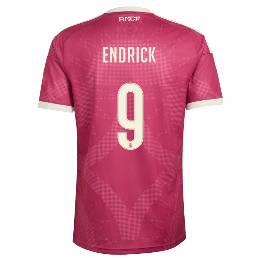 Danxen Dámské Endrick Felipe Moreira De Sousa #9 Světle Fialově Červená Bílá Třetí Hráčské Dresy 2026/27 Dres
