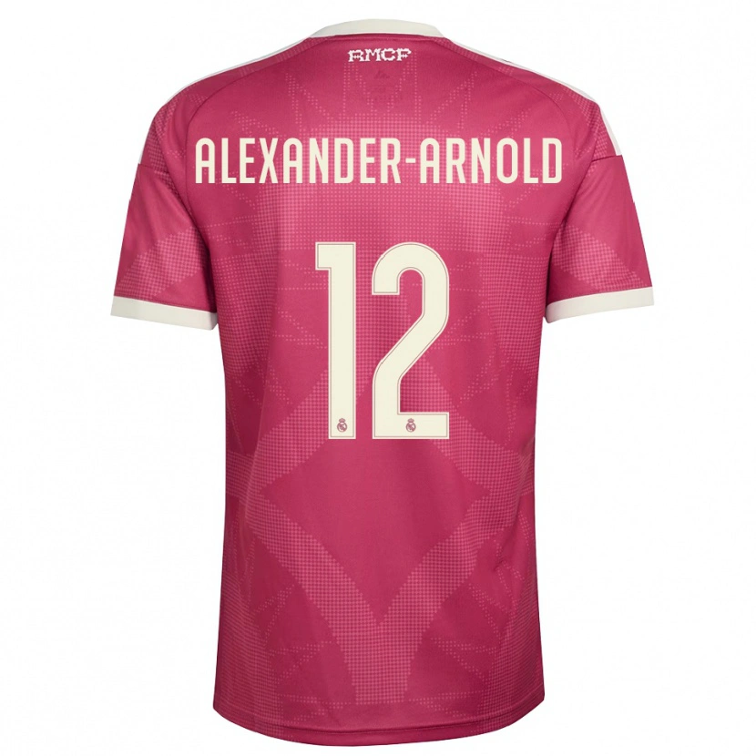 Danxen Dámské Trent Alexander-Arnold #12 Světle Fialově Červená Bílá Třetí Hráčské Dresy 2026/27 Dres