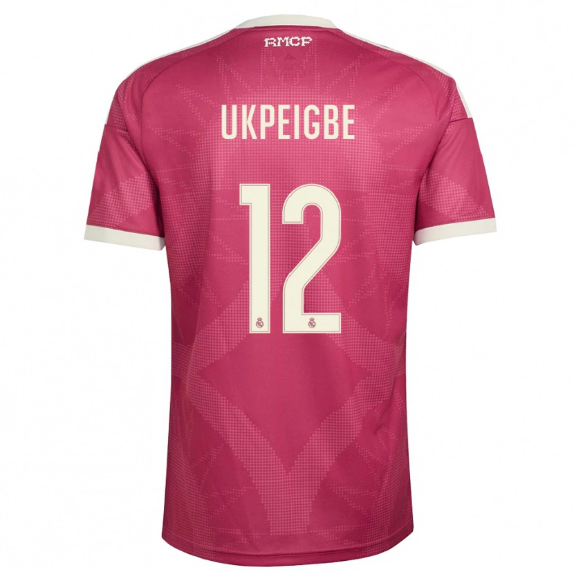 Danxen Dámské Melvin Ukpeigbe #12 Světle Fialově Červená Bílá Třetí Hráčské Dresy 2026/27 Dres