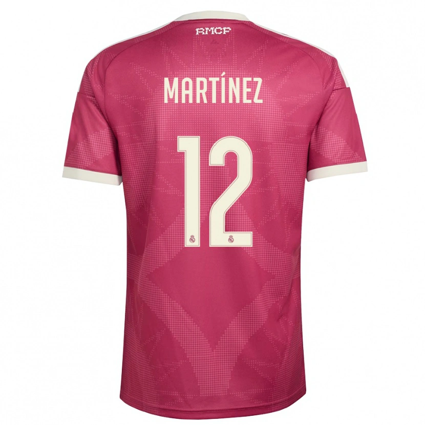 Danxen Dámské Rubén Martínez #12 Světle Fialově Červená Bílá Třetí Hráčské Dresy 2026/27 Dres