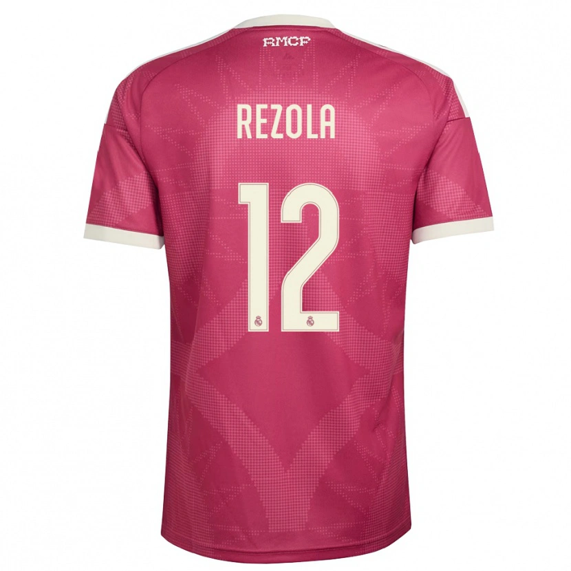 Danxen Dámské Manex Rezola #12 Světle Fialově Červená Bílá Třetí Hráčské Dresy 2026/27 Dres