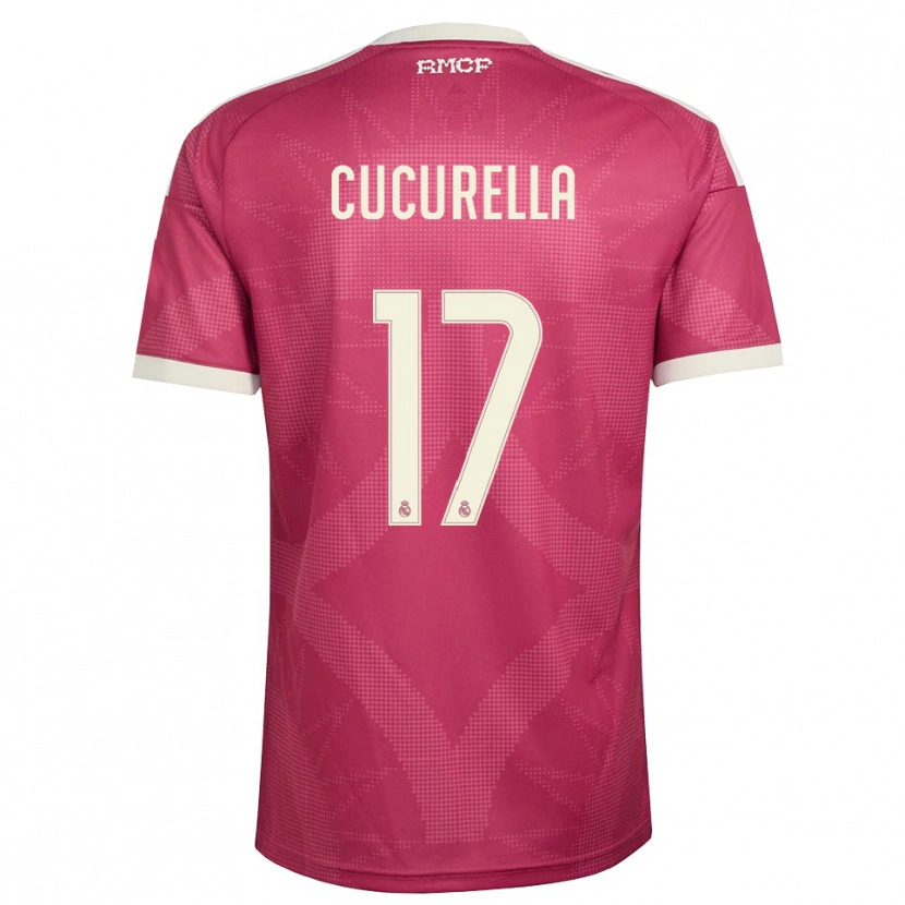 Danxen Dámské Marc Cucurella #17 Světle Fialově Červená Bílá Třetí Hráčské Dresy 2026/27 Dres