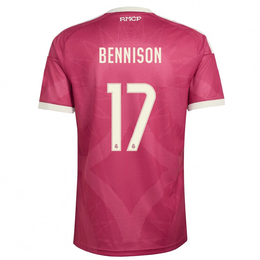 Danxen Dámské Hanna Bennison #17 Světle Fialově Červená Bílá Třetí Hráčské Dresy 2026/27 Dres
