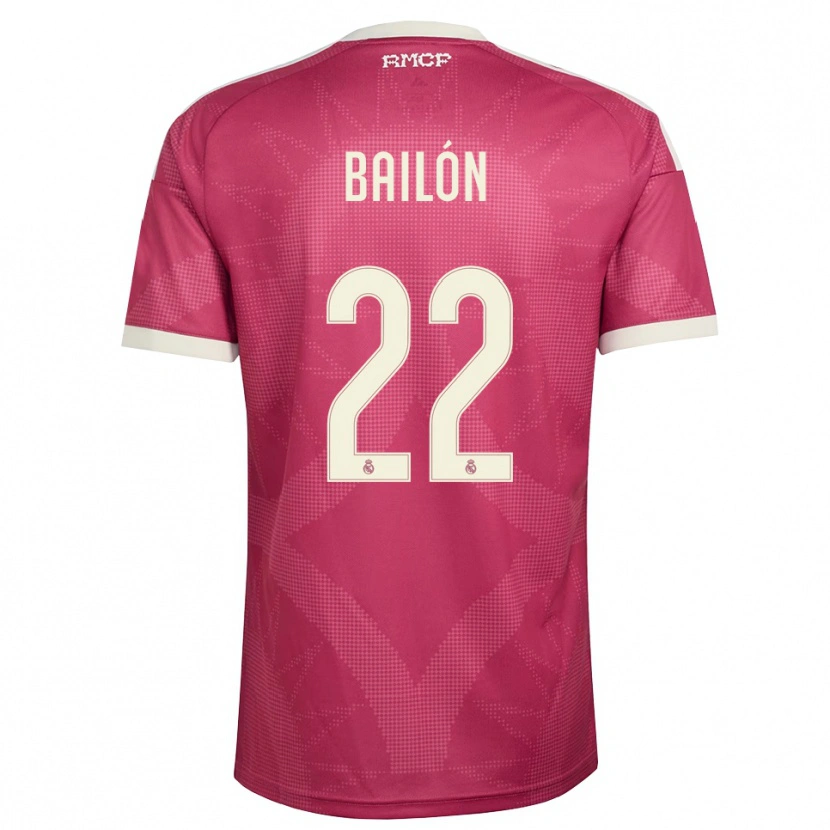 Danxen Dámské Javi Bailón #22 Světle Fialově Červená Bílá Třetí Hráčské Dresy 2026/27 Dres