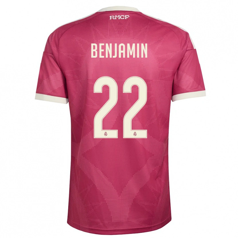 Danxen Dámské Emanuel Benjamín De Santana Balbinot #22 Světle Fialově Červená Bílá Třetí Hráčské Dresy 2026/27 Dres
