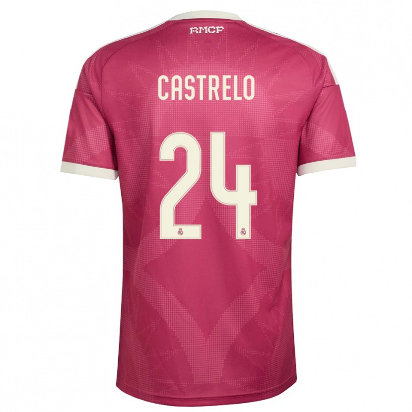 Danxen Dámské Gabri Castrelo #24 Světle Fialově Červená Bílá Třetí Hráčské Dresy 2026/27 Dres