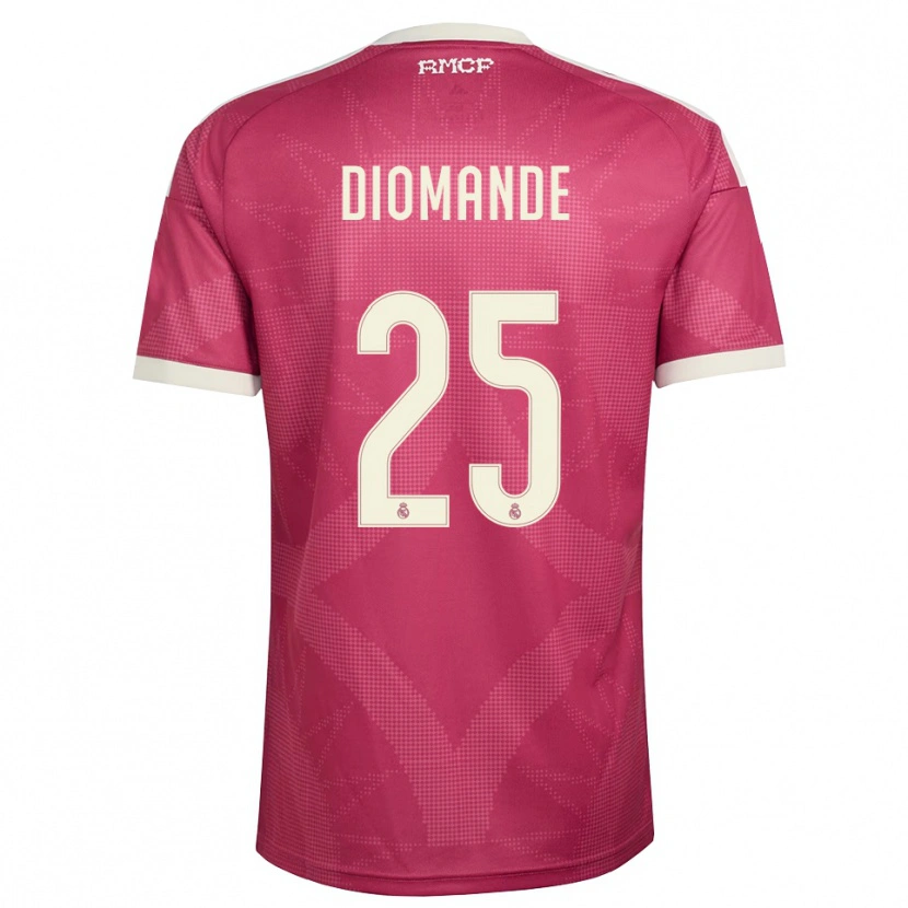 Danxen Dámské Yan Diomande #25 Světle Fialově Červená Bílá Třetí Hráčské Dresy 2026/27 Dres
