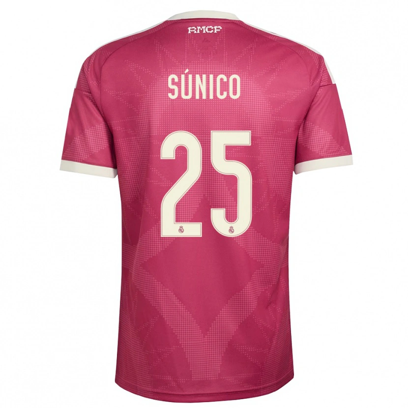 Danxen Dámské Guille Súnico #25 Světle Fialově Červená Bílá Třetí Hráčské Dresy 2026/27 Dres
