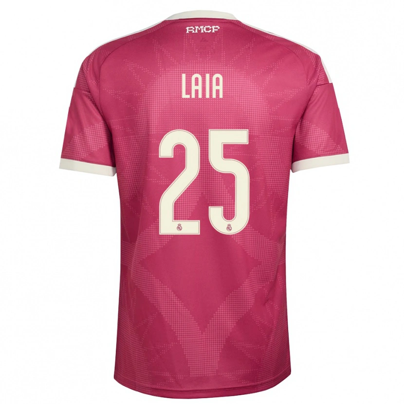 Danxen Dámské Laia López De La Morena #25 Světle Fialově Červená Bílá Třetí Hráčské Dresy 2026/27 Dres