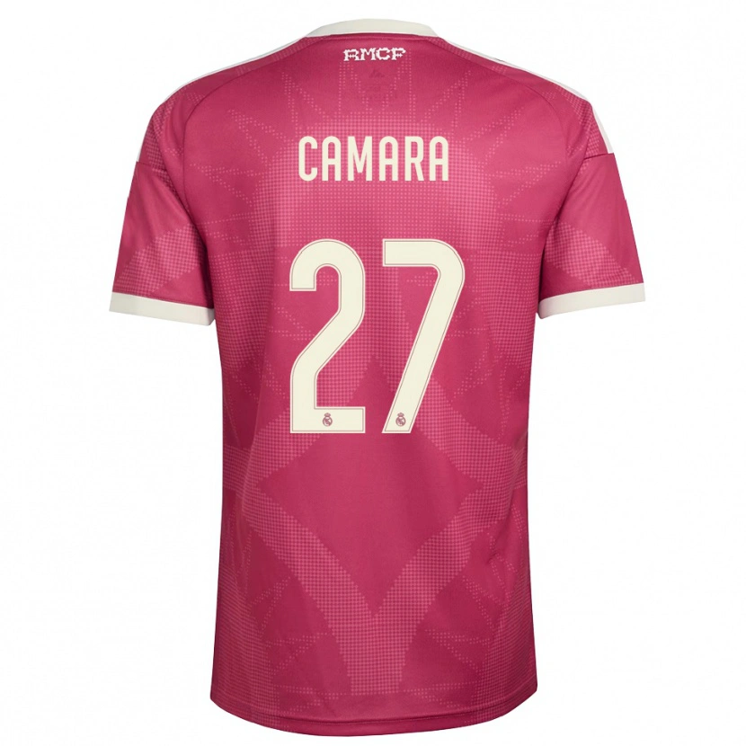 Danxen Dámské Kalifa Camara #27 Světle Fialově Červená Bílá Třetí Hráčské Dresy 2026/27 Dres