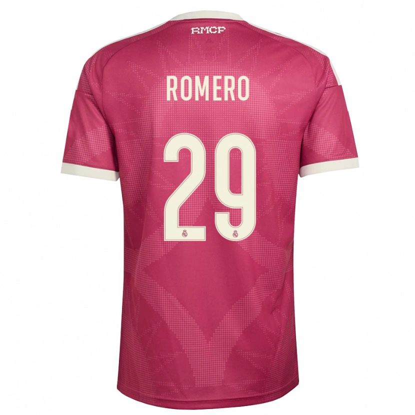 Danxen Dámské Alfonso Romero #29 Světle Fialově Červená Bílá Třetí Hráčské Dresy 2026/27 Dres