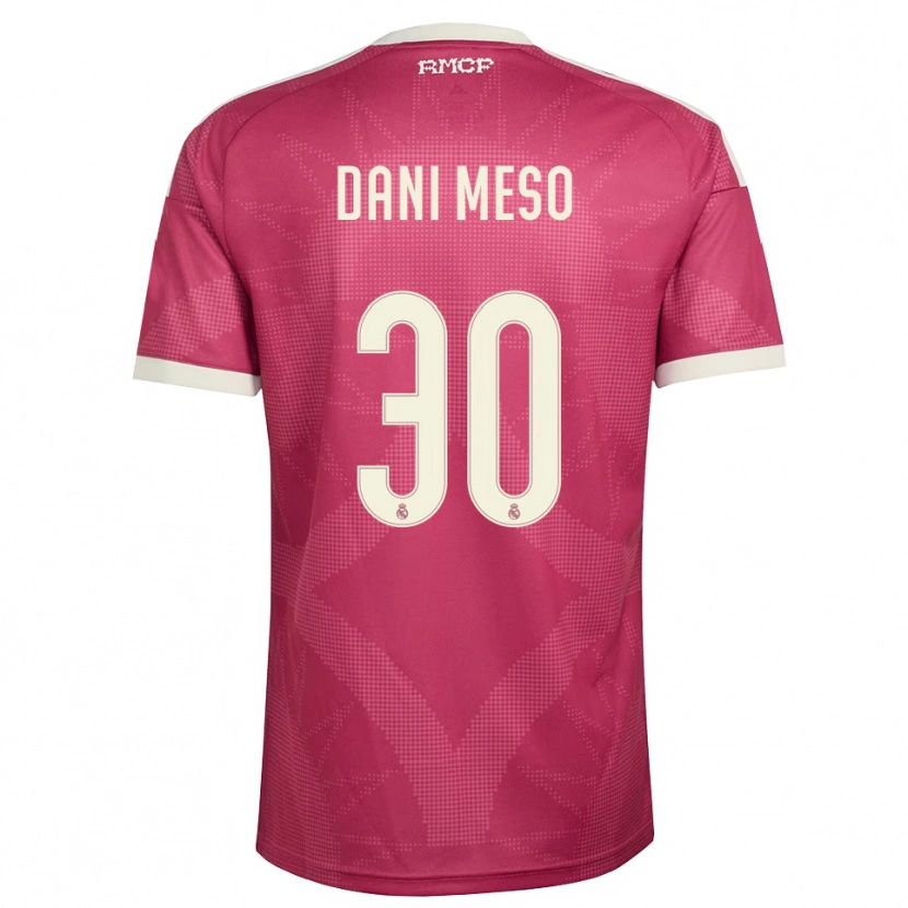 Danxen Dámské Daniel Mesonero #30 Světle Fialově Červená Bílá Třetí Hráčské Dresy 2026/27 Dres