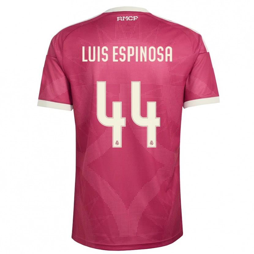 Danxen Dámské José Luis Espinosa #44 Světle Fialově Červená Bílá Třetí Hráčské Dresy 2026/27 Dres