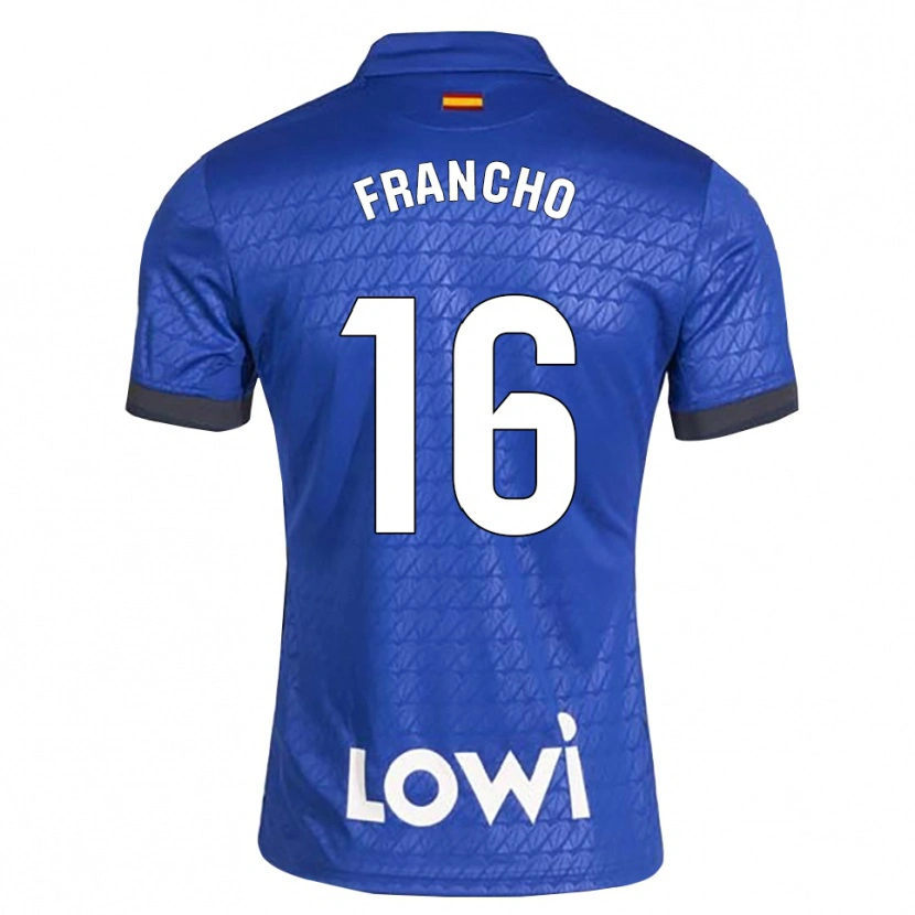 Danxen Dámské Francho Serrano #16 Modrá Bílá Černá Domů Hráčské Dresy 2026/27 Dres