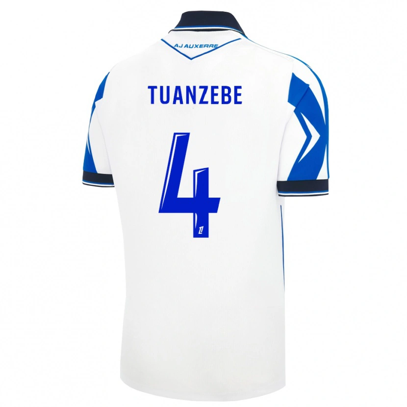 Danxen Dětské Axel Tuanzebe #4 Černá Bílá Modrá Domů Hráčské Dresy 2026/27 Dres
